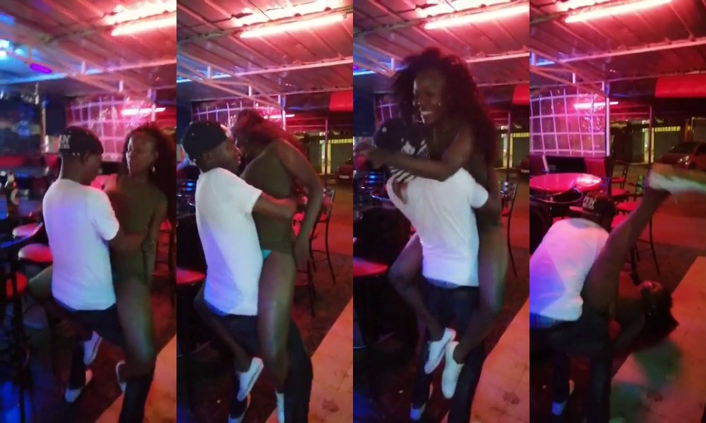 Horny Nairobi revelers dry hump each other in the club