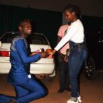Man wasted no time proposing to girlfriend as soon as she landed