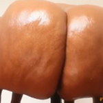 Thick ass BBW rides herself with a huge dildo