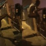 Naked man caught cheating chased by his wifey