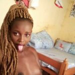 Woman shares her nudes inside her single room