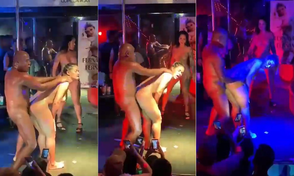 Revelers fucks openly inside a club