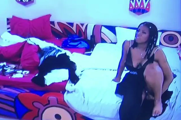 BBNaija housemate caught fingering herself live