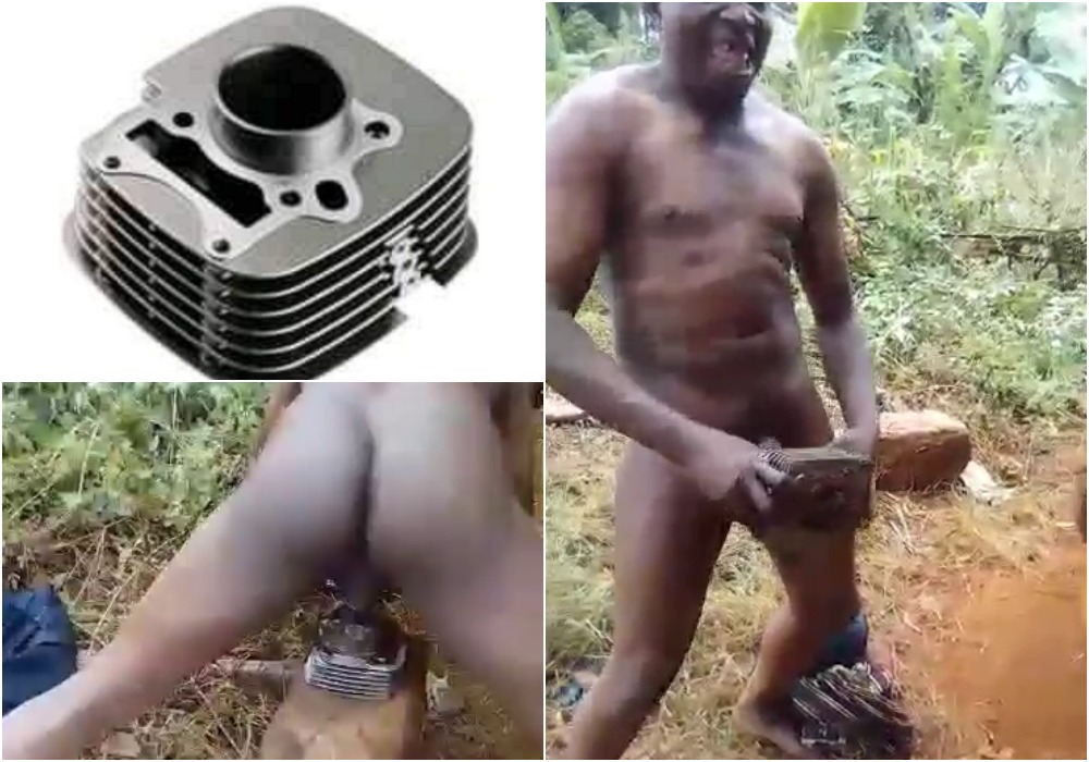 Embu guys fucks a motorcyle Full Cylinder Set
