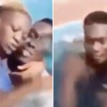 Woman gets fingered and fondled by 3 men inside swimming pool