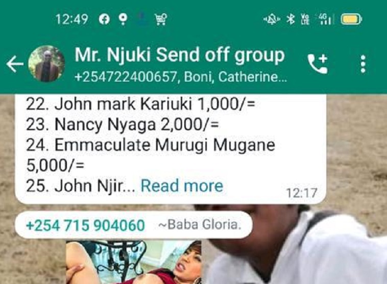 Baba Gloria trends after sending porn in a funeral whatsapp group