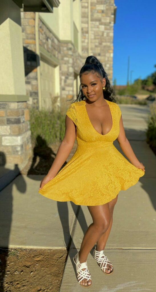 Beautiful slim thick gorgeous woman looks amazing beautiful