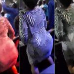 Woman with huge ass shakes her ass inside Church