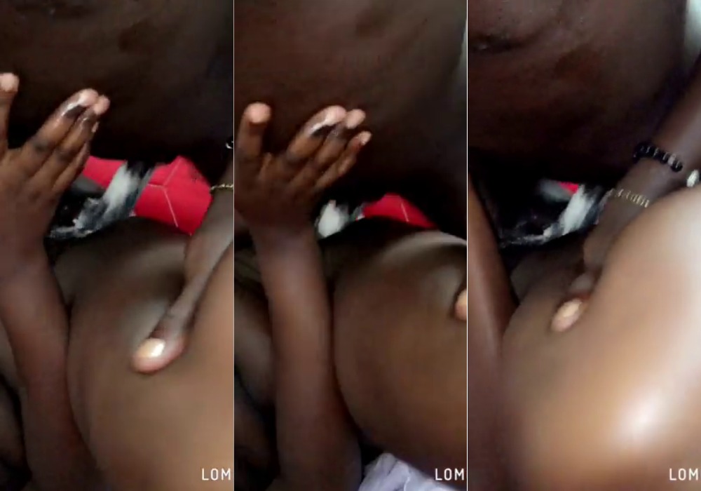 Creamy Makerere University pussy takes two Big Black Cocks