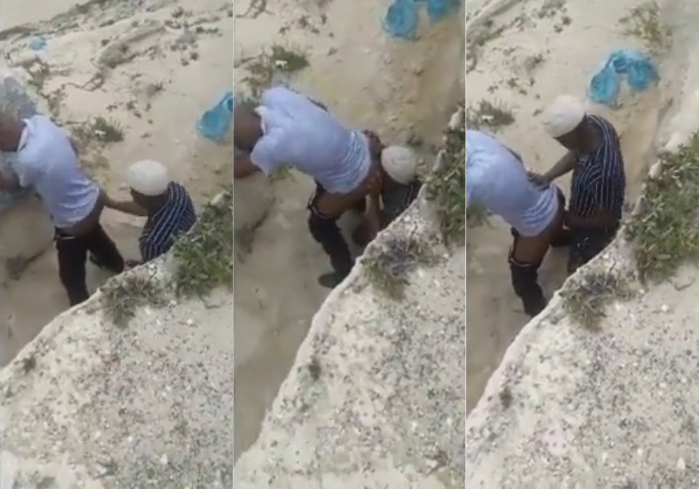 Gay couple spotted fucking in broad daylight