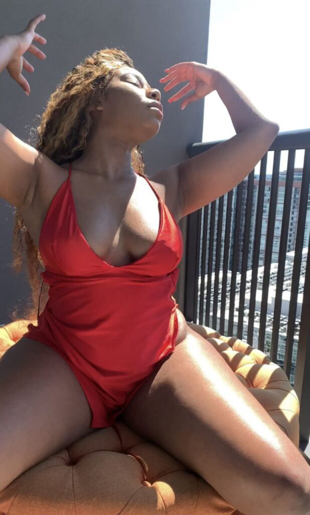 Pretty lady with an amazing perfect body