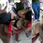 A horny, thirsty man eats up the pussy in broad daylight