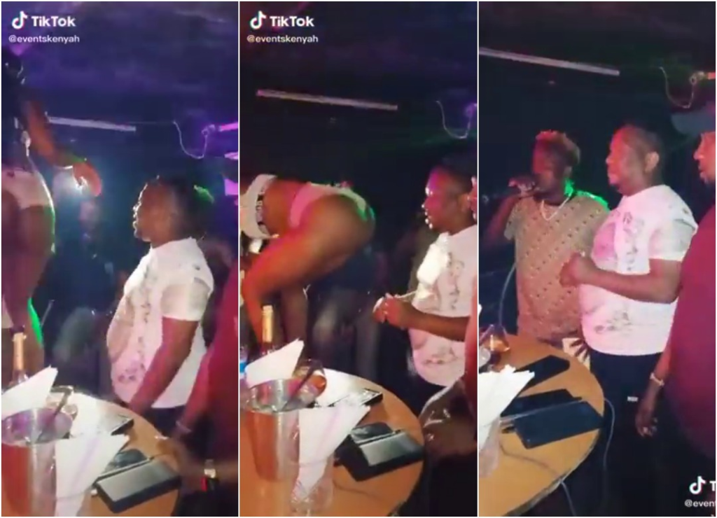 Former Nairobi Governor Mike Sonko goes to a strip club