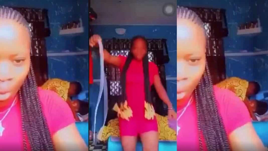 Campus madness: Lady participates in online challenge as her roommate fucks boyfriend in bed
