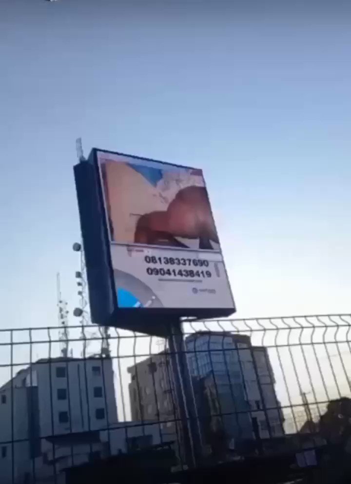 Advertising agency shows porn in their billboards in Port Harcourt