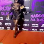 Woman in a skimpy dress gets people talking