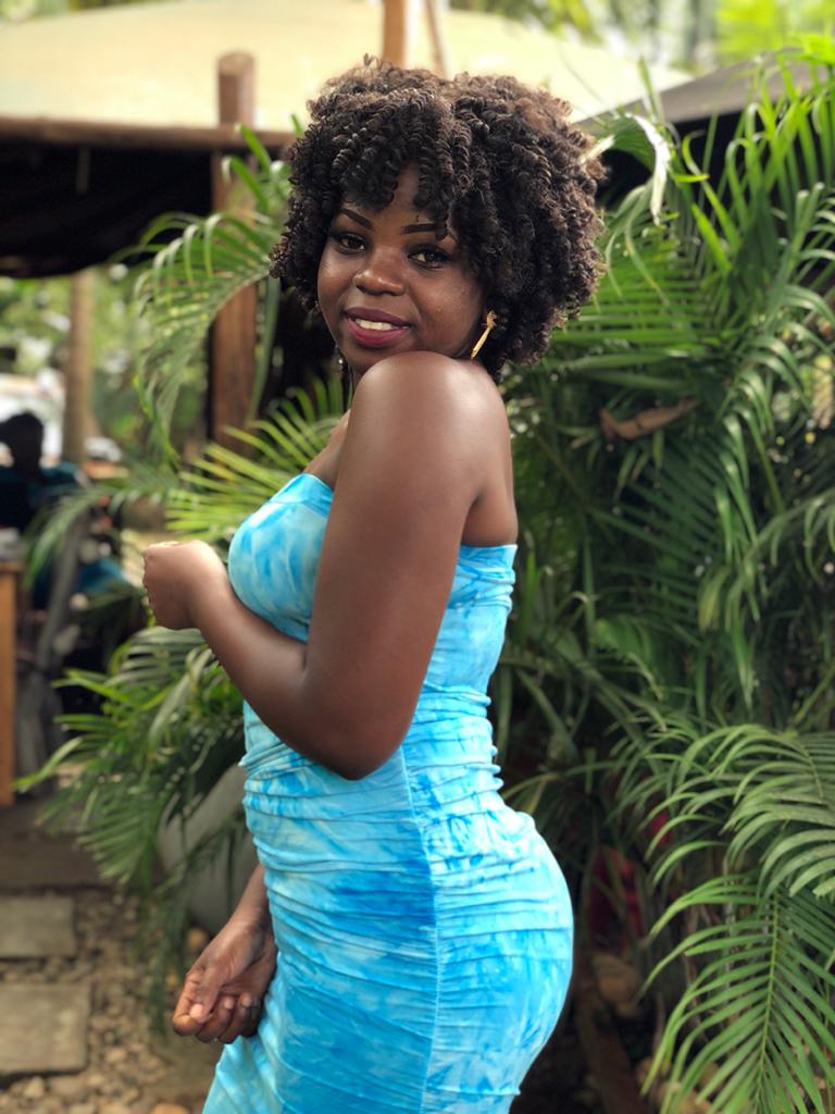 Beautiful in a dress! Ogopa steps out in beautiful dress