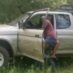 Edwin caught fucking in his car in the bush
