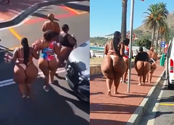 Mzansi BBW flaunts their big ass in public