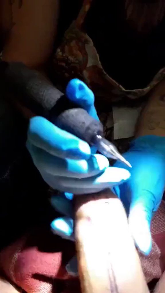 oh! so this is how you a dick tattoo is done?