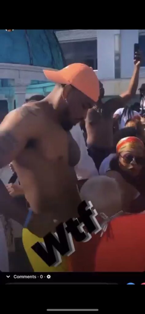 Randy women sucking dick in public at a party