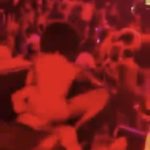 Man eats out the pussy in the club like nobody is watching