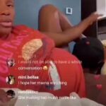 Pregnant woman gets head while she’s on live