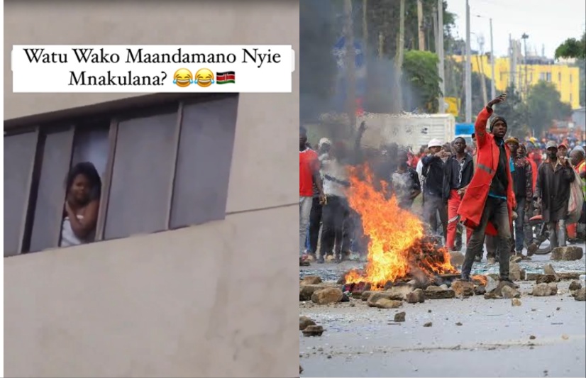 “People are demonstrating and you are there fucking?” Angry Kenyan protesters cause chaos at a guesthouse 