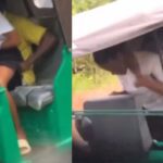 Tuktuk operator fucks female customer in the cover of heavy rains