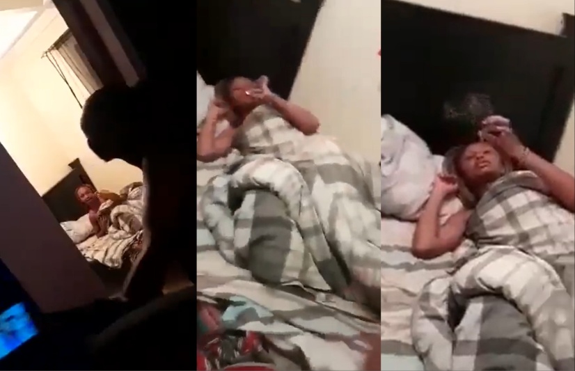Nairobi cheating drama! Side chick smokes joint in bed after explosive confrontation with man’s girlfriend