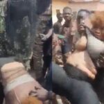 Ghanaian soldiers dry hump horny woman, make her pussy wet