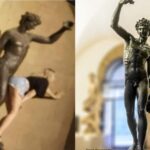 Tourist filmed kissing, dry humping statue of Bacchus – the god of fertility which has a dick 