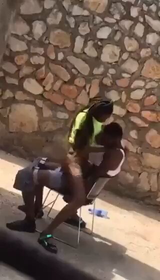Petite Nancy got fed some thick dick for breakfast outside