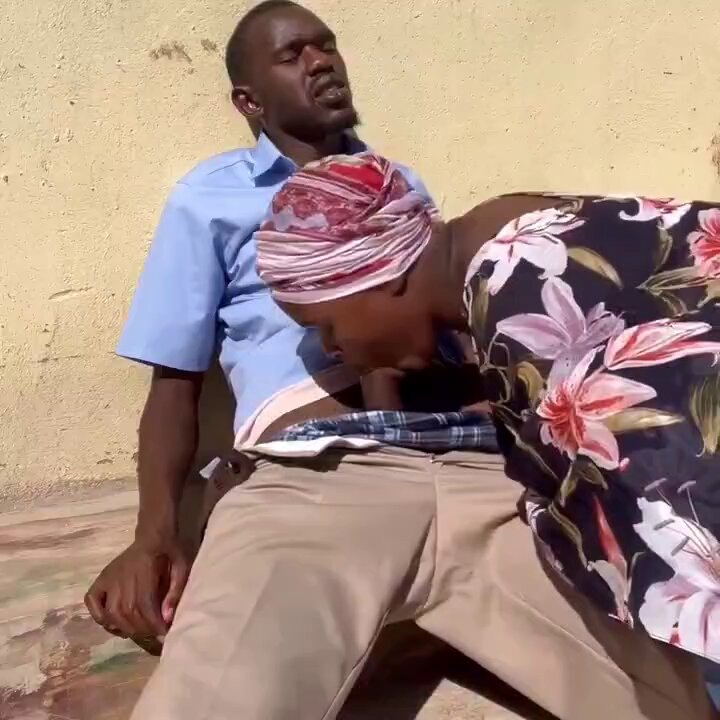 Naughty African couple fuck in broad daylight