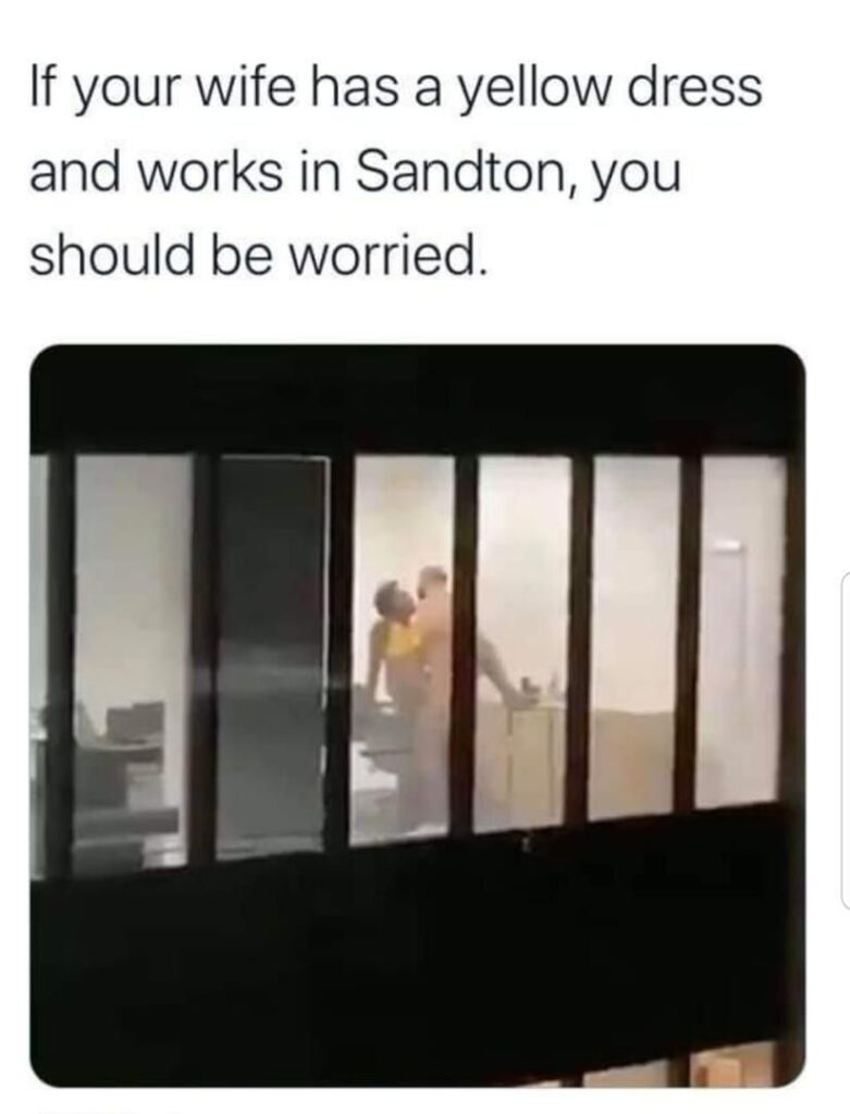 Throwback to Sandton sextape