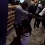 She gave him a blow job in front of everyone at a club