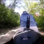 She rode the Dildo while riding bike